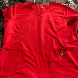 Heart soul Scrub top 2x